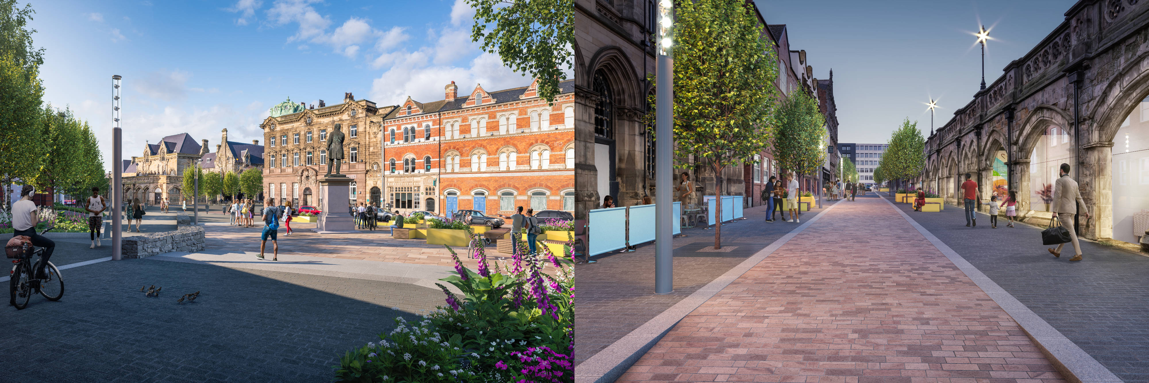 Exchange Square and Zetland Road artist impressions